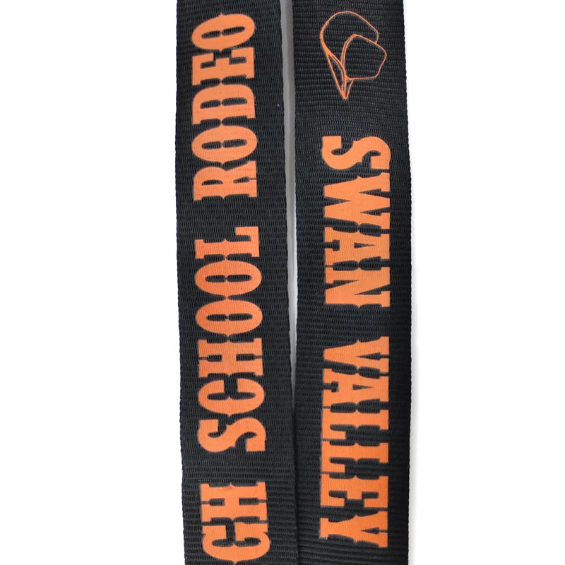 Wholesale Personalized Polyester Silk-Screen Lanyard with Logo Custom