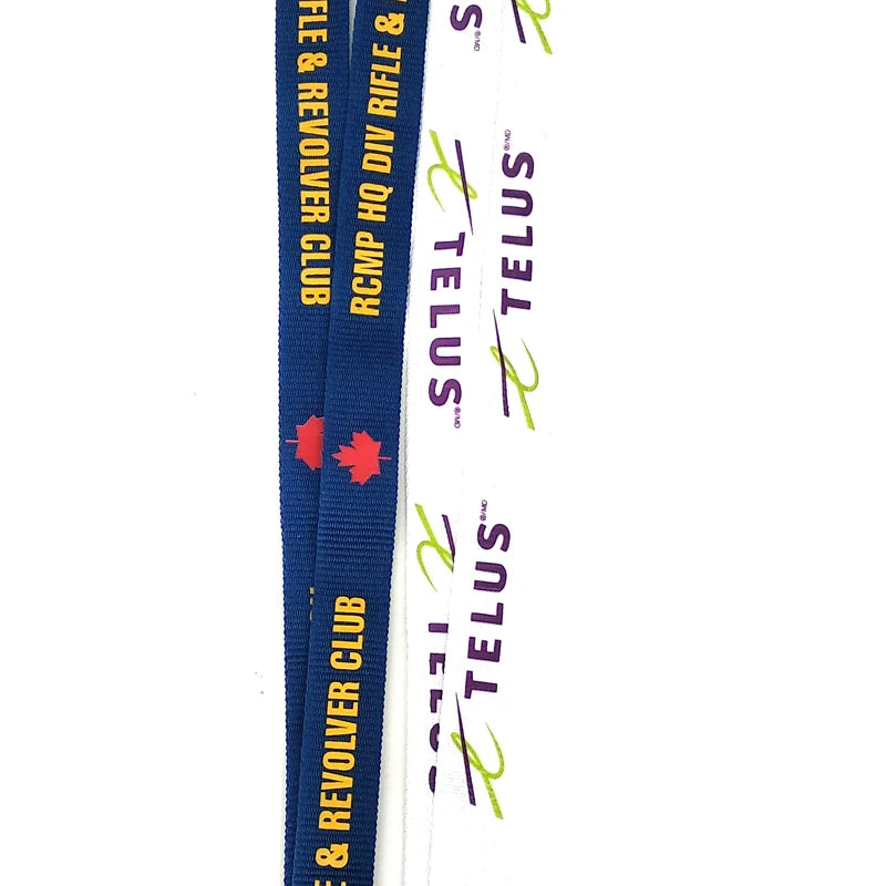 Wholesale Personalized Polyester Silk-Screen Lanyard with Logo Custom