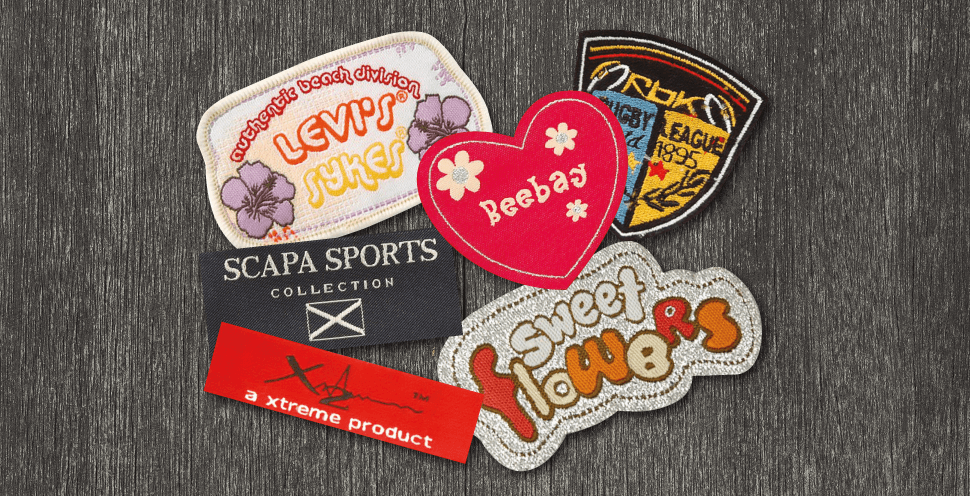 Woven labels and badges