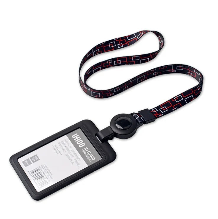 Custom Logo Lanyard with Retractable Reel ID Badge Holder