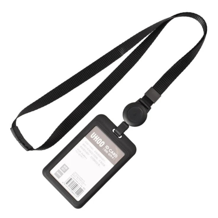 Custom Logo Lanyard with Retractable Reel ID Badge Holder